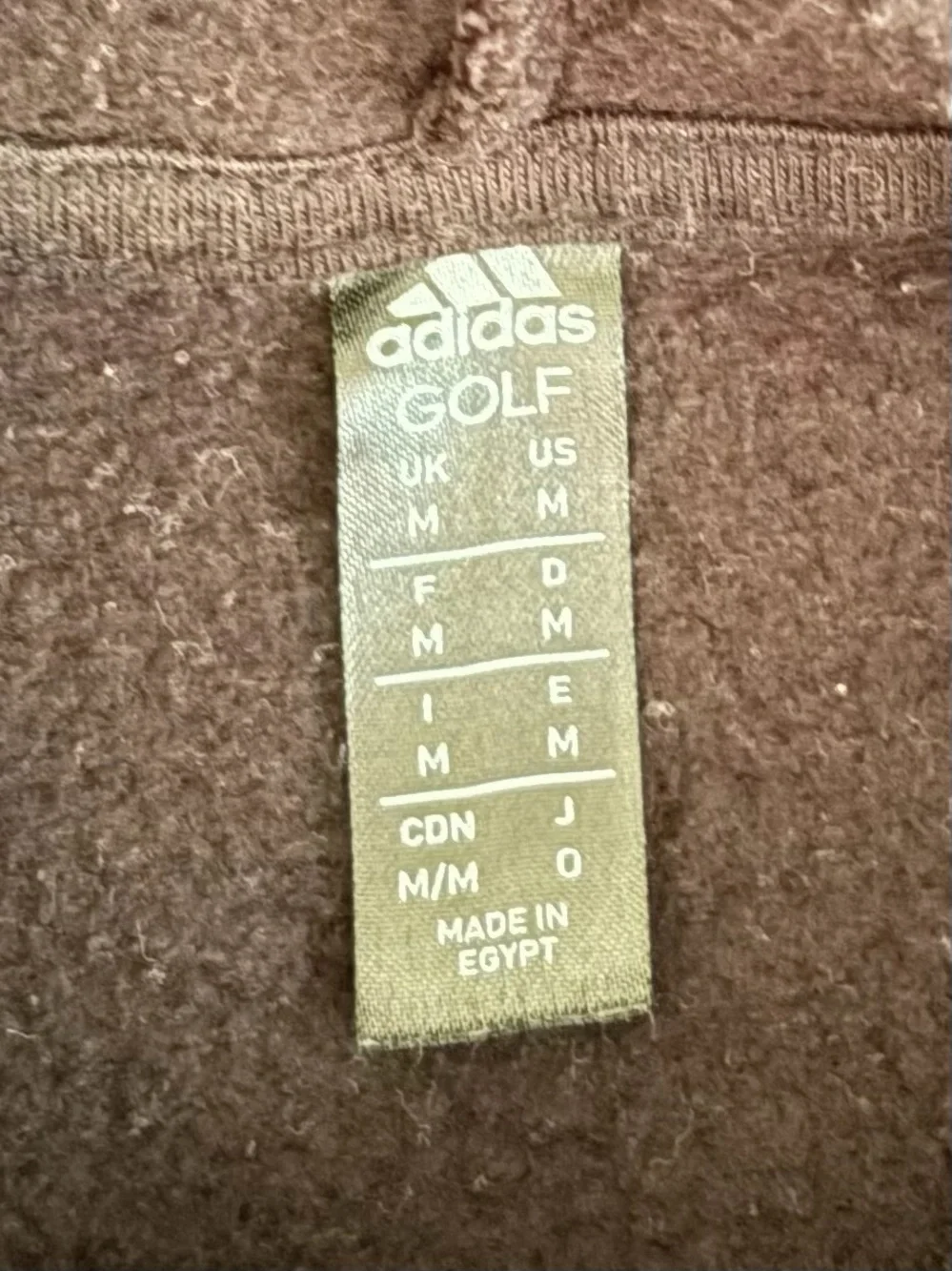 adidas Golf Black Pullover Hoodie with Logo Tag